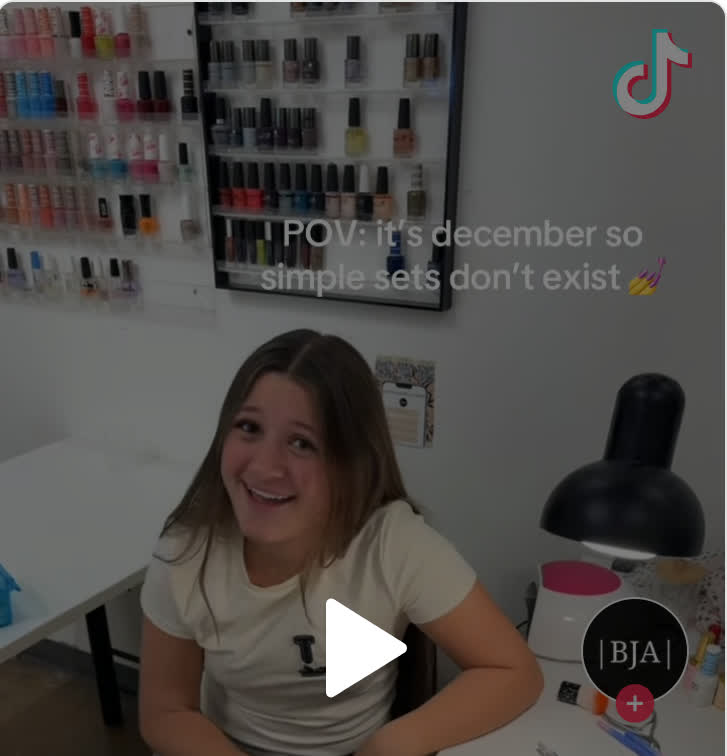 TikTok video: nail styling desk